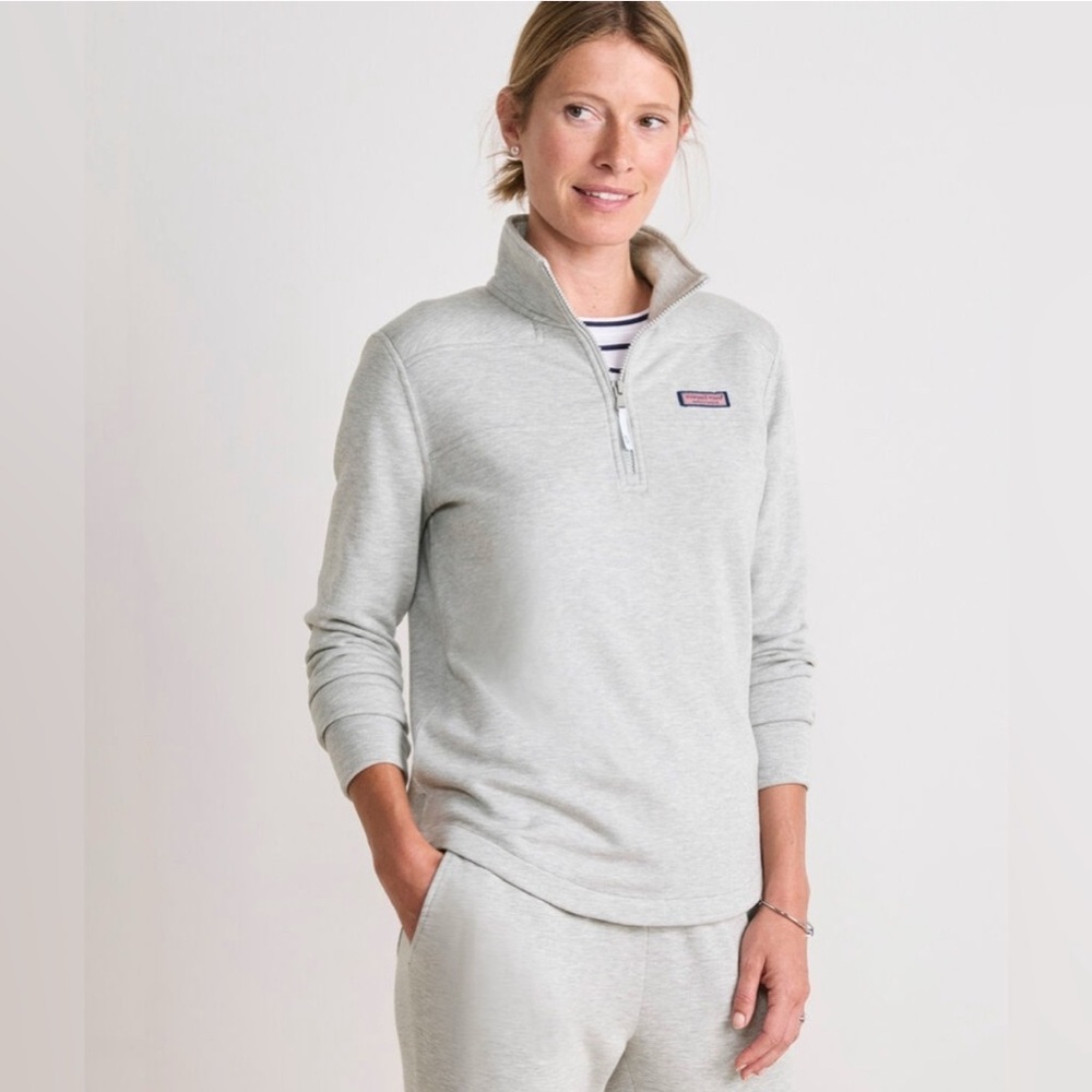 Vineyard Vines Dreamcloth® Relaxed Fit Shep Shirt Light Heather Gray Medium NWT!